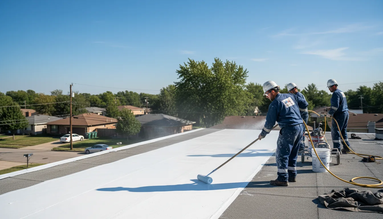 Commercial roof coating in Swisher, IA near me